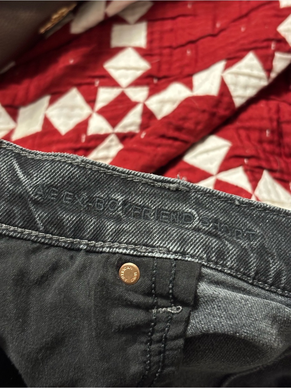 American eagle ex boyfriend black denim shorts - Picture 6 of 7